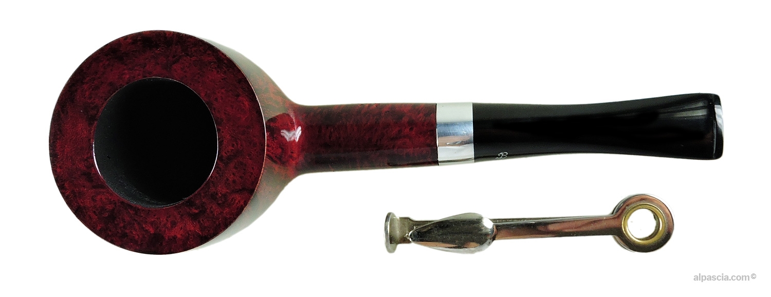 Big Ben Giant 2 Tone Red 284 XL Pipe - Top-down view showing wide XL tobacco chamber and 9mm filter seating