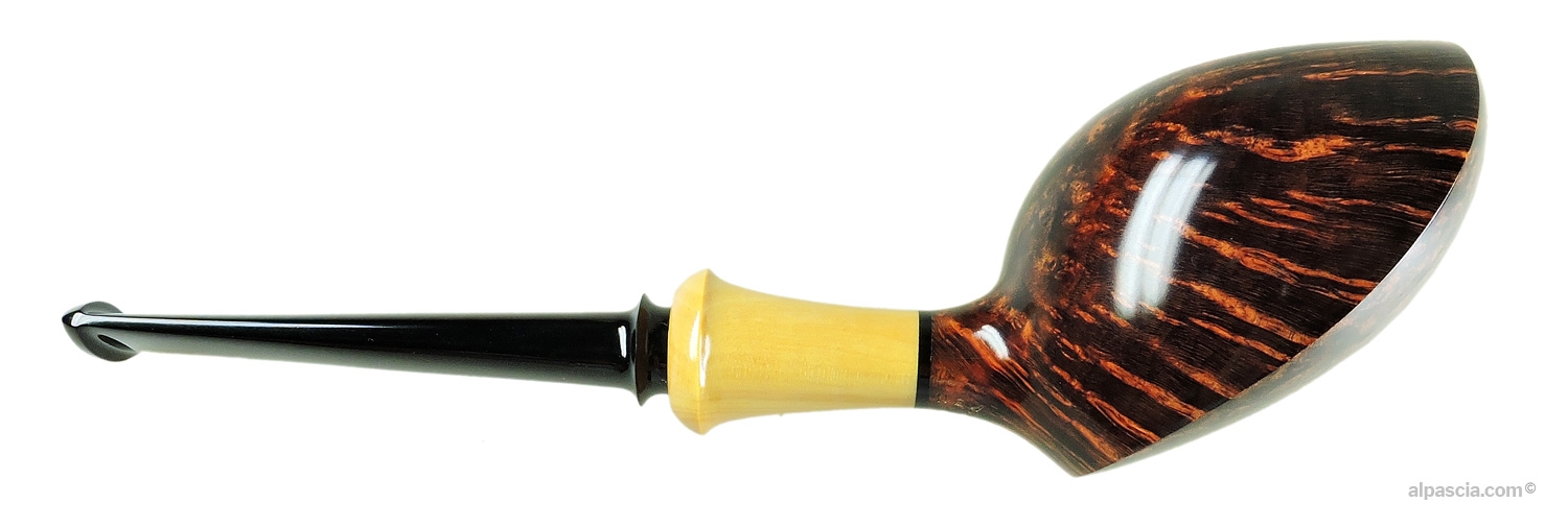 Ken Dederichs Freehand Pipe - Right side view highlighting natural flame grain flow and organic shaping