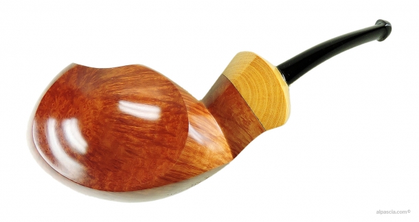 Ganci 2F Smooth Bent Blowfish Briar Pipe