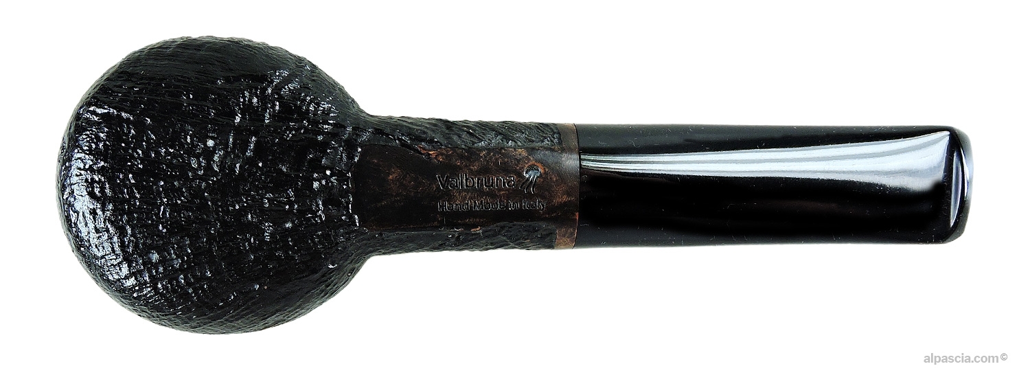 Valbruna 1 Jellyfish Sandblasted Pipe - Bottom view displaying official Valbruna 1 Jellyfish maker stampings