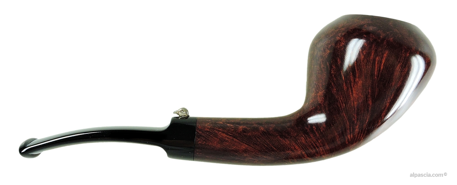 LAnatra 2 Eggs Pipe - Right side view highlighting natural grain direction and organic sculptural flow