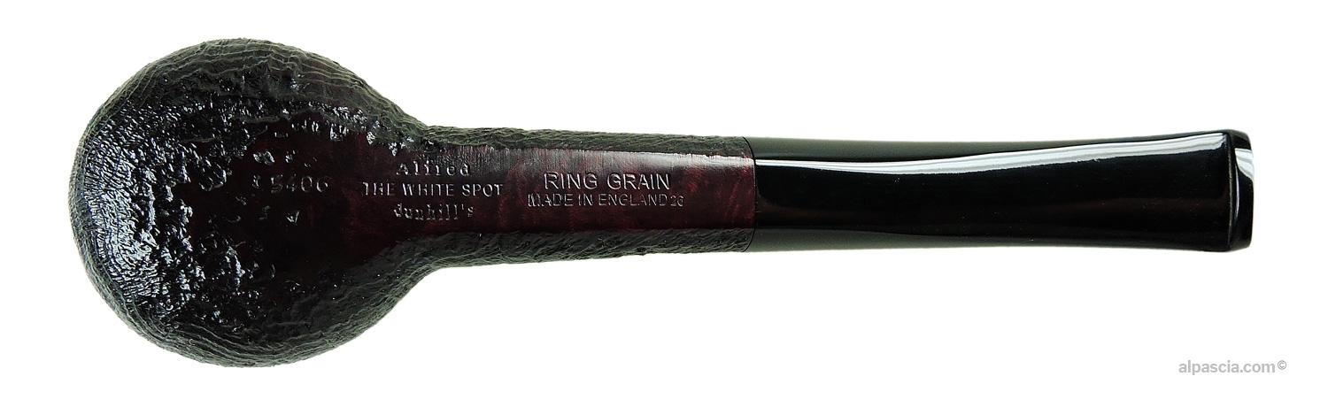 Dunhill The White Spot Ring Grain 5406 Pipe - Bottom view displaying official Dunhill shape 5406 stampings