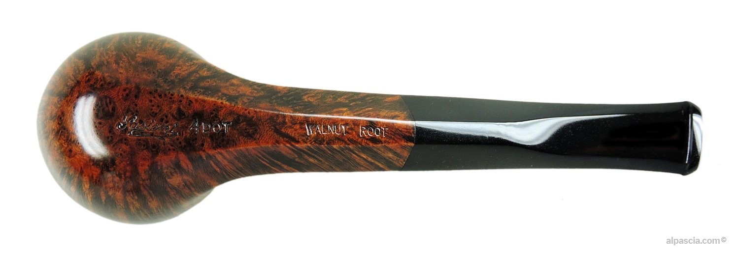 Sasieni 4 Dot Walnut Root Pipe - Bottom view displaying official Sasieni Walnut Root maker stampings