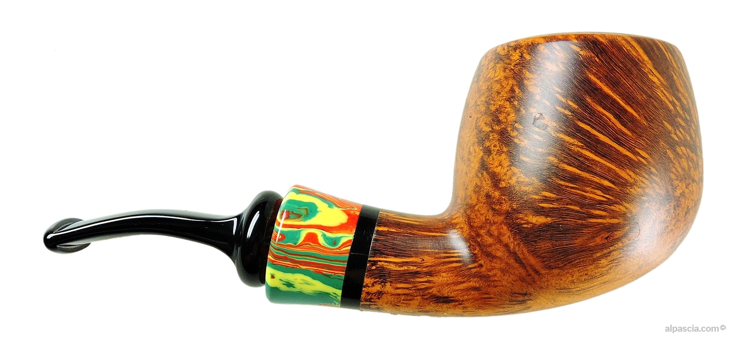 Pipa Peder Jeppesen Ida 3 Chubby - Vista destra che risalta la radica opaca e le proporzioni piene della forma chubby