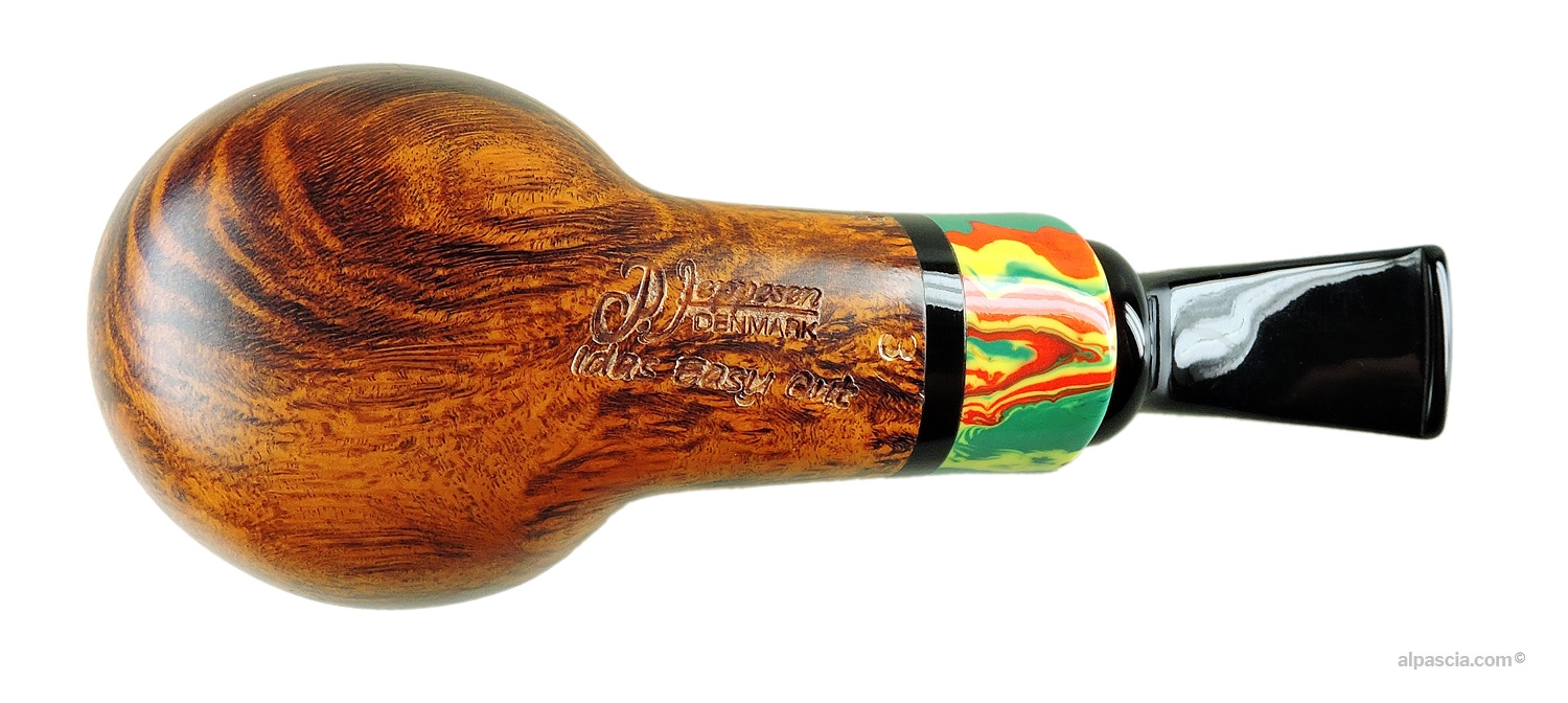 Pipa Peder Jeppesen Ida 3 Chubby - Vista inferiore del robusto cannello con le punzonature ufficiali Ida 3 Peder Jeppesen
