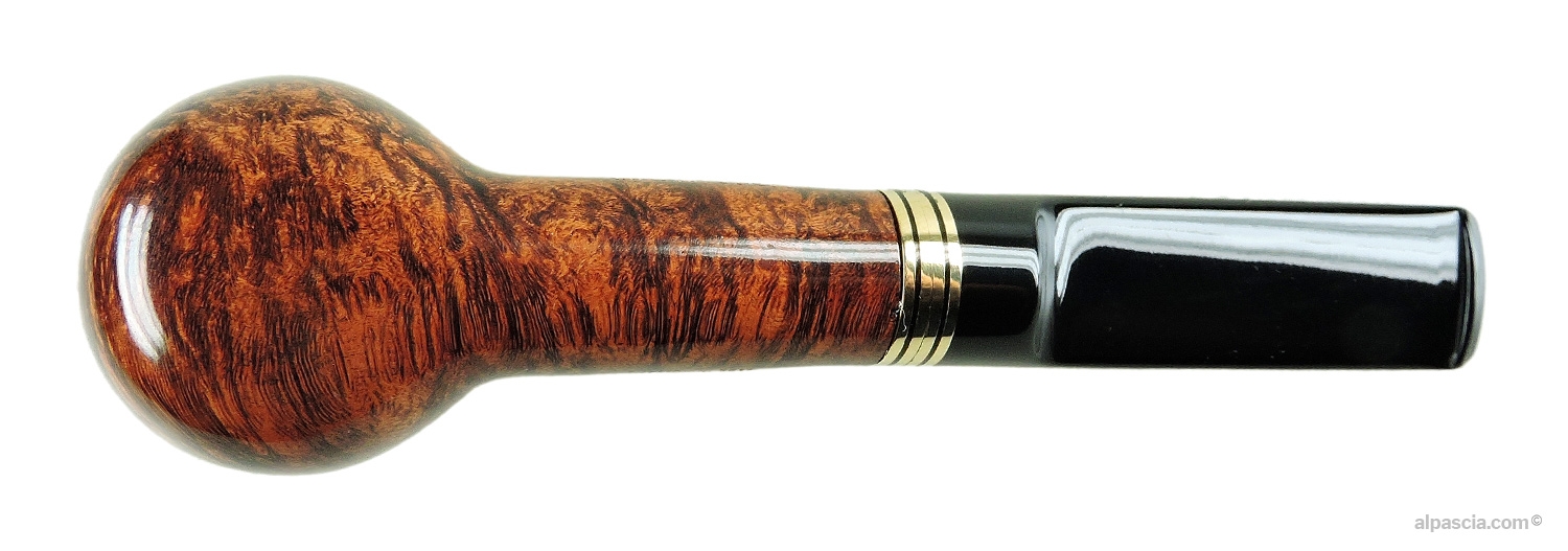 Big Ben Golden Root 108 Tan 9mm Filter Pipe - Bottom view displaying official Big Ben Golden Root shape 108 stampings