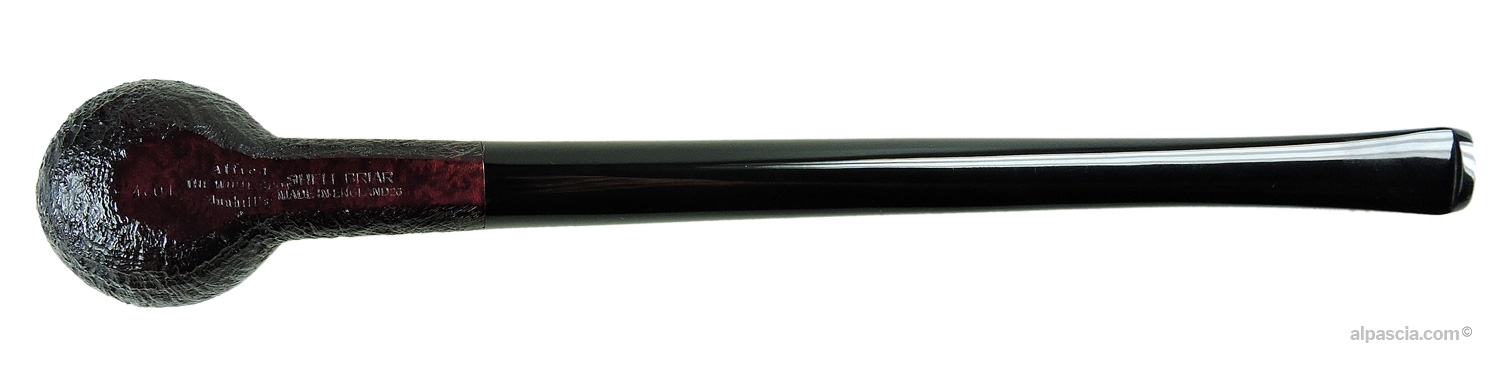 Dunhill Churchwarden Shell Briar 4601 Pipe - Bottom view displaying official Dunhill stampings and shape code 4601