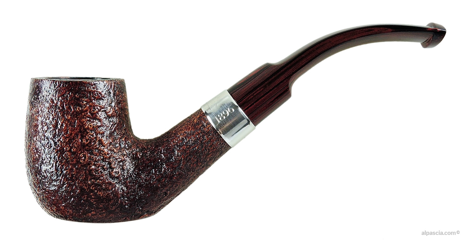 Dunhill William Morris Cumberland Pipe No. 14/26 - Curved Quaint profile with sterling silver band and cumberland stem