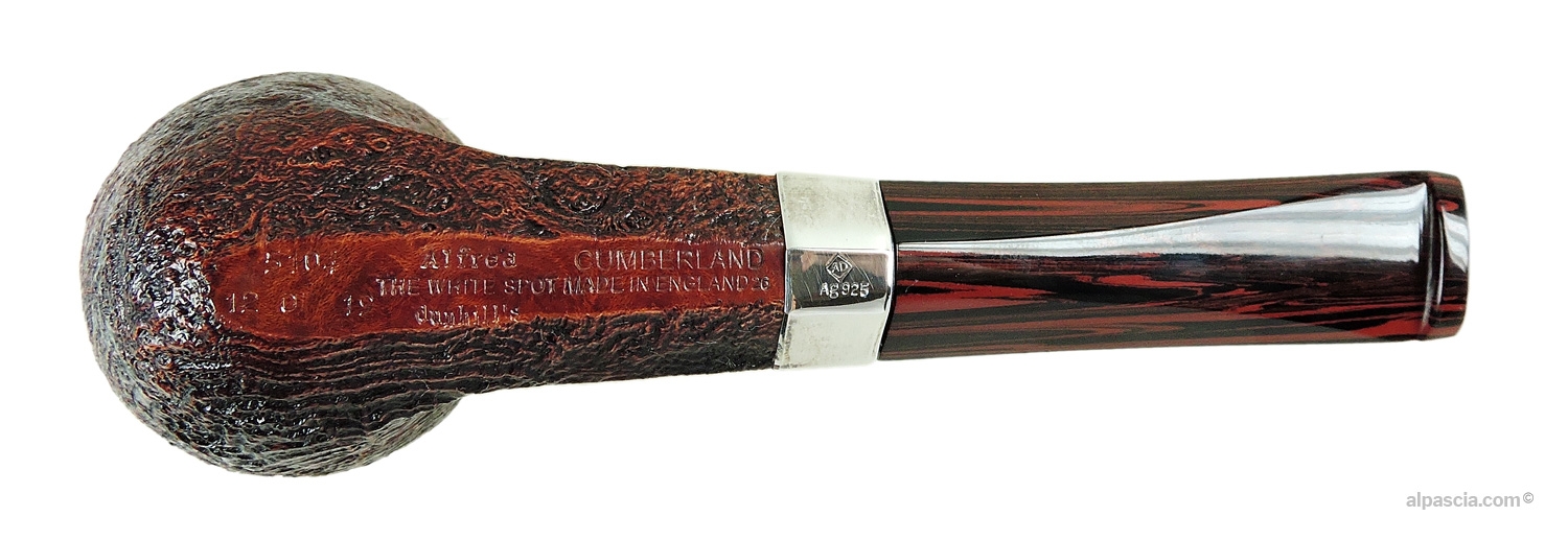 Dunhill Declaration of Independence Cumberland Pipe No. 12/19 - Bottom view displaying 12/19 limited edition stampings