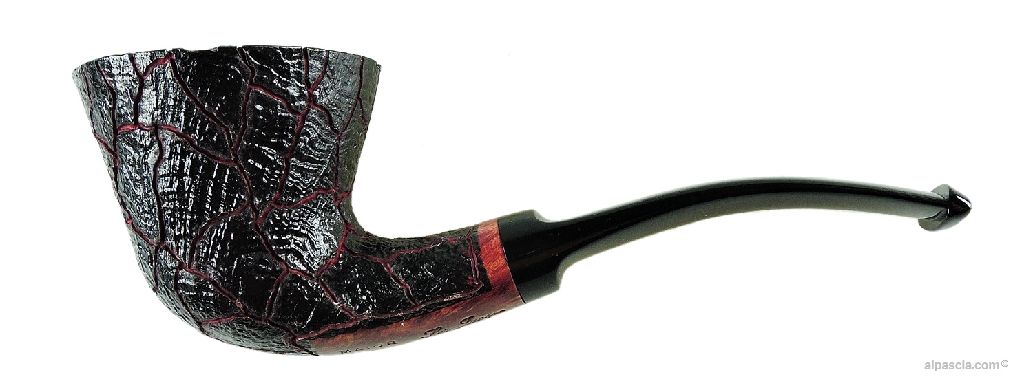 Pipa Ser Jacopo S1 Maior A Dublino - Profilo semi-curvo sabbiato dalle ampie proporzioni con bocchino nero
