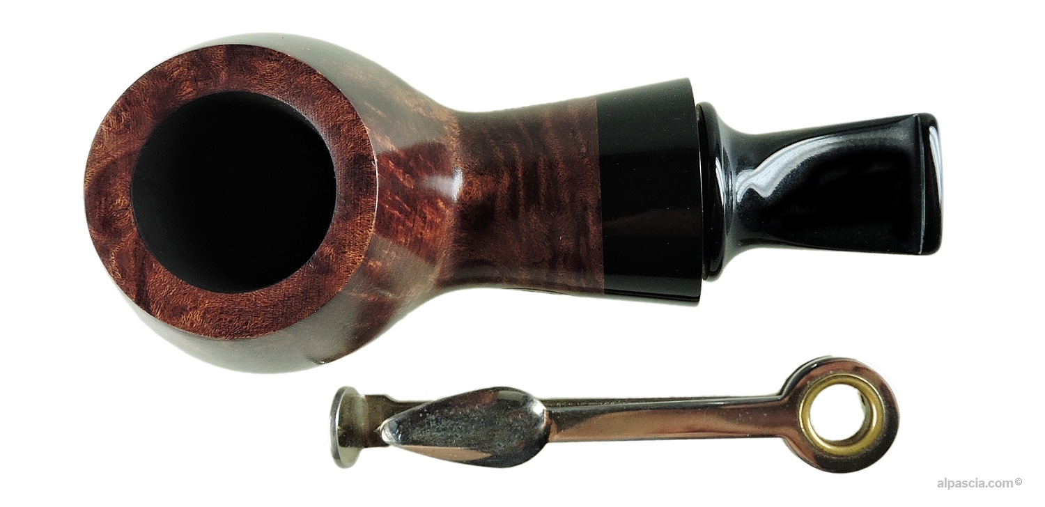 Pipa Al Pascià Curvy Walnut 02 Reverse Calabash - Inquadratura dall'alto