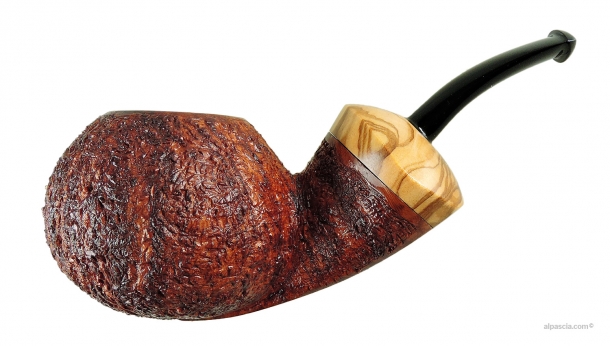 Ganci Semi-Rusticated Bent Tomato Pipe