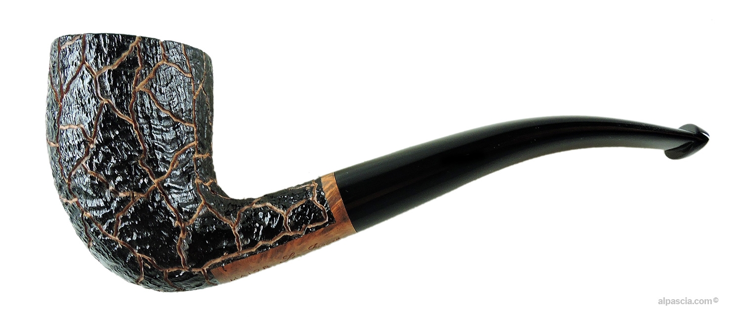 Pipa Ser Jacopo S1 Maior A - Profilo curvo imponente in finitura semi-sabbiata con bocchino nero