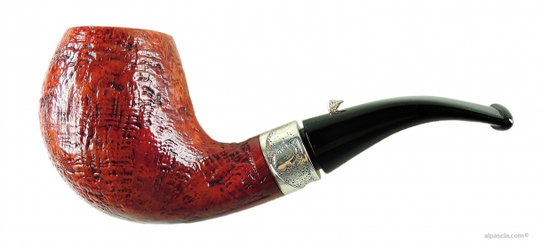Pipa L'Anatra Sabbiata Curva Argento