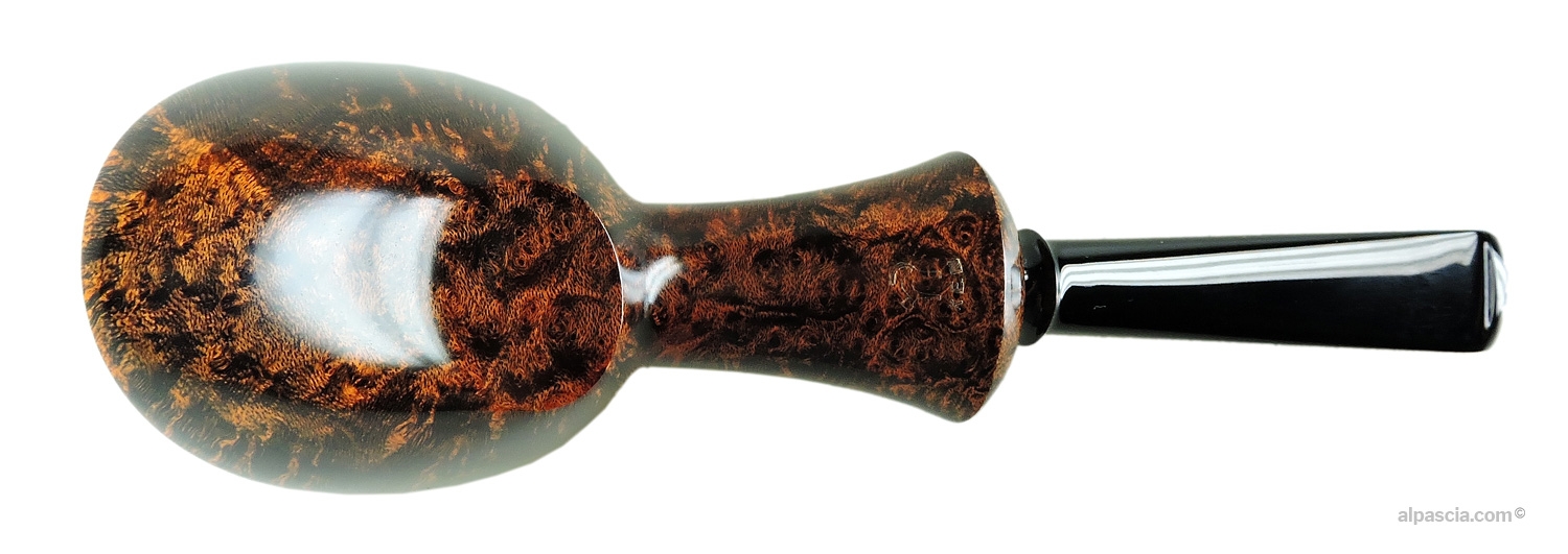 Ken Dederichs Freehand Pipe - Bottom view displaying smooth shank contours and maker's stampings