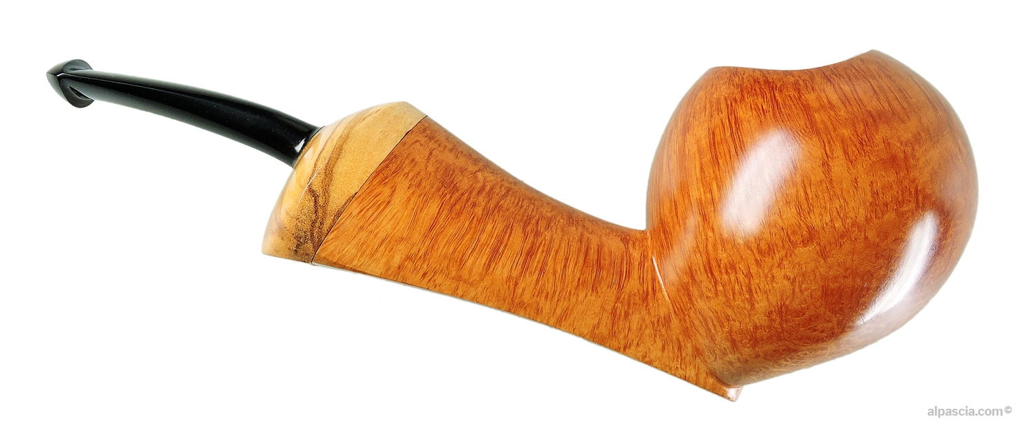 Ganci 3F Freehand Pipe - Right side view highlighting rich briar grain and organic freehand flow