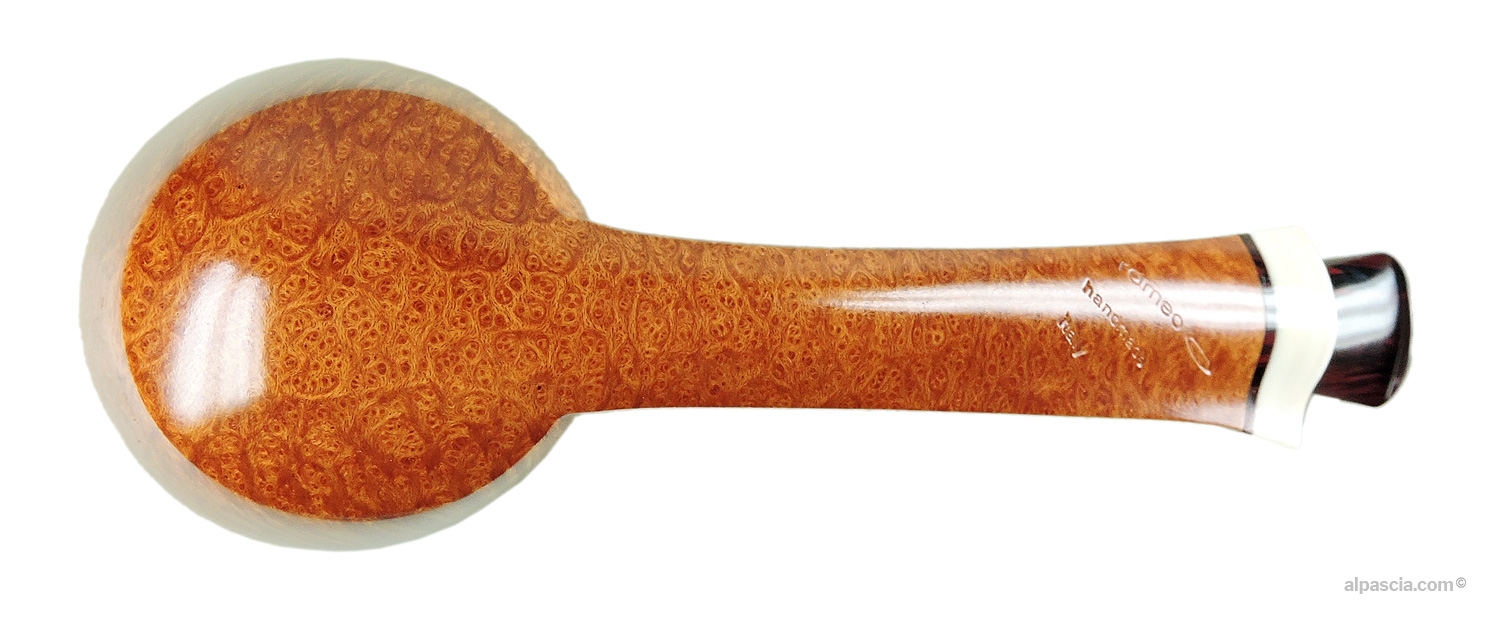 Mimmo Romeo Freehand Pipe - Bottom view displaying smooth shank contours and official Mimmo Romeo stampings