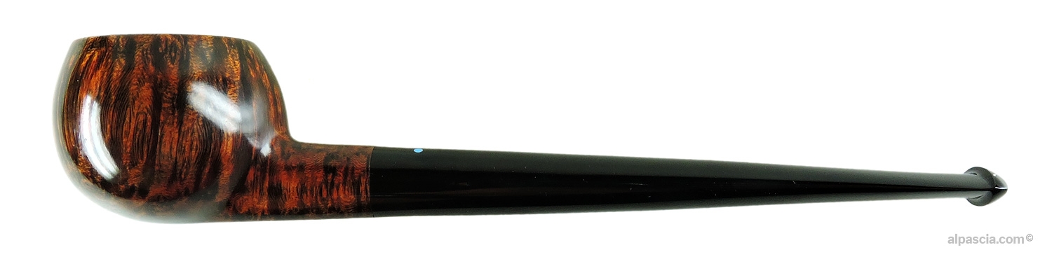 Sasieni 4 Dot Walnut Root Pipe - Straight Prince profile in smooth walnut finish with ebonite stem