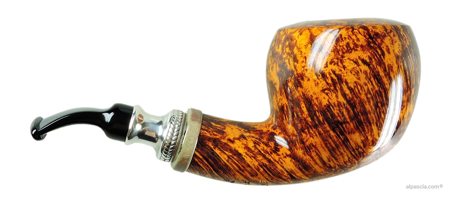 Pipa Peder Jeppesen Ida Boutique Gr 6 - Vista destra che risalta la fiammatura e le linee scultoree