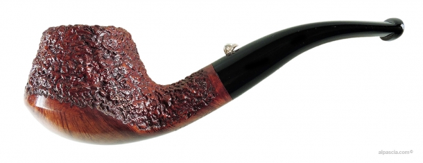 L'Anatra Rusticated Bent Freehand Pipe