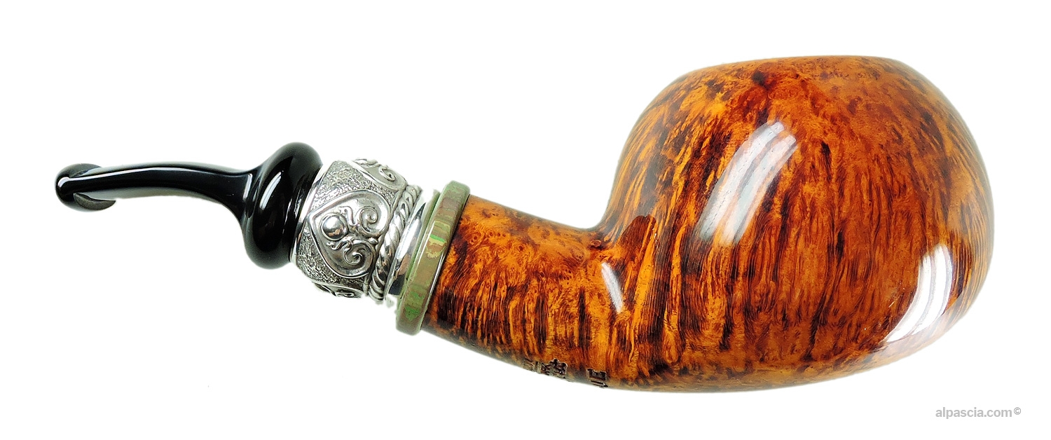 Peder Jeppesen Ida Boutique Gr 6 Pipe - Right side view highlighting natural grain pattern and rounded bowl architecture