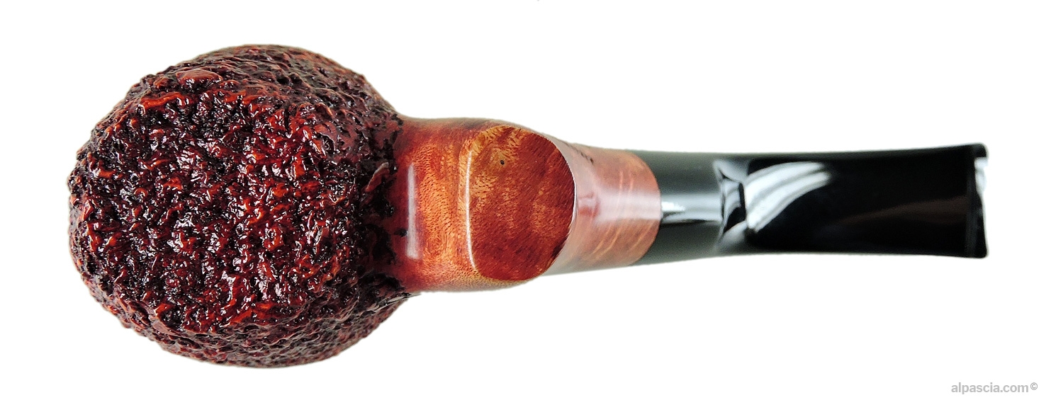 L'Anatra Rusticata Giant Pipe - Bottom view of shank displaying official L'Anatra Gigante stampings