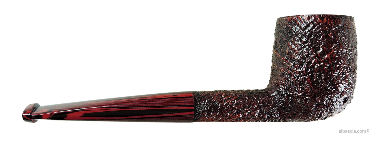 Dunhill Cumberland 4103 Billiard Pipe - Right side view highlighting rich brown semi-sandblasted texture
