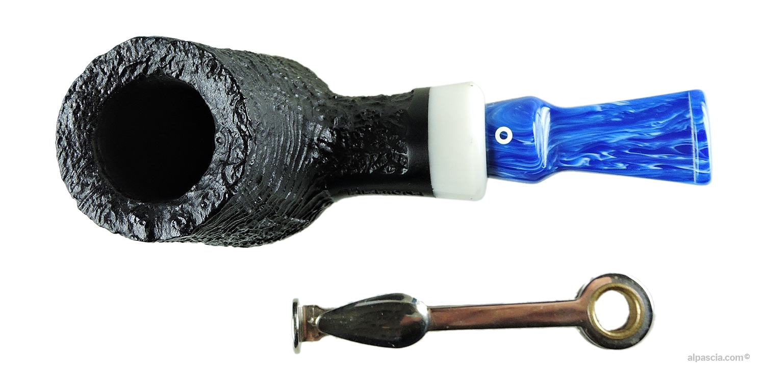 Talamona Mini Reverse Sandblasted Pipe - Top-down view showing chamber opening and flat rim details