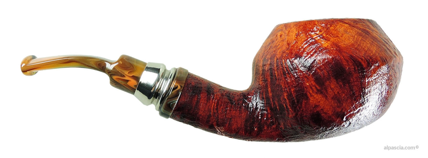 Neerup Classic Gr. 2 Pipe - Right side view highlighting rich sandblasted briar texture and Danish design